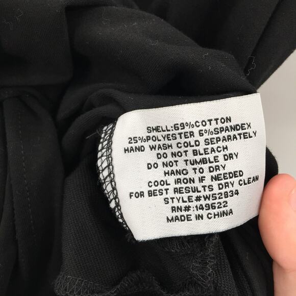 Walter Baker Camille Twisted Front T-Shirt Top Short Sleeve Black Large NEW - Picture 6 of 6